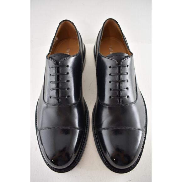 Dior Embassy Oxford Loafer Black Calfskin Leather Flat Lace Up Dress Shoes 45 12 - Picture 10 of 16